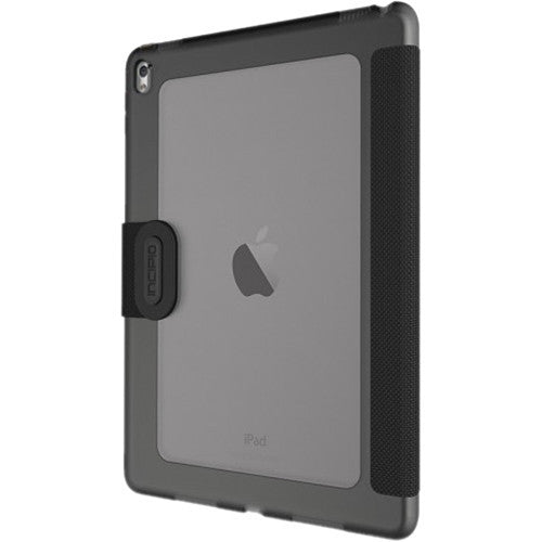 Funda tipo libro translúcida con absorción de impactos Incipio Clarion para iPad Pro de 9,7", color negro