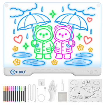 Contixo 16" Rechargeable LED Drawing Board for Kids