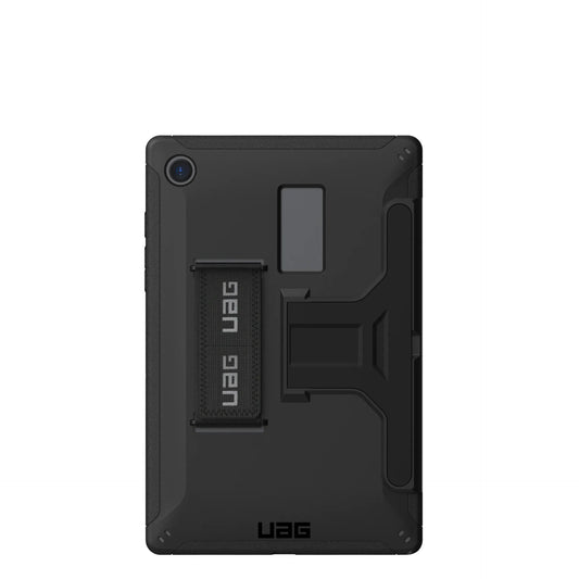 Urban Armor Gear Scout Series Galaxy Tab A8 10.5" with Kickstand and Hand Strap Case, Black