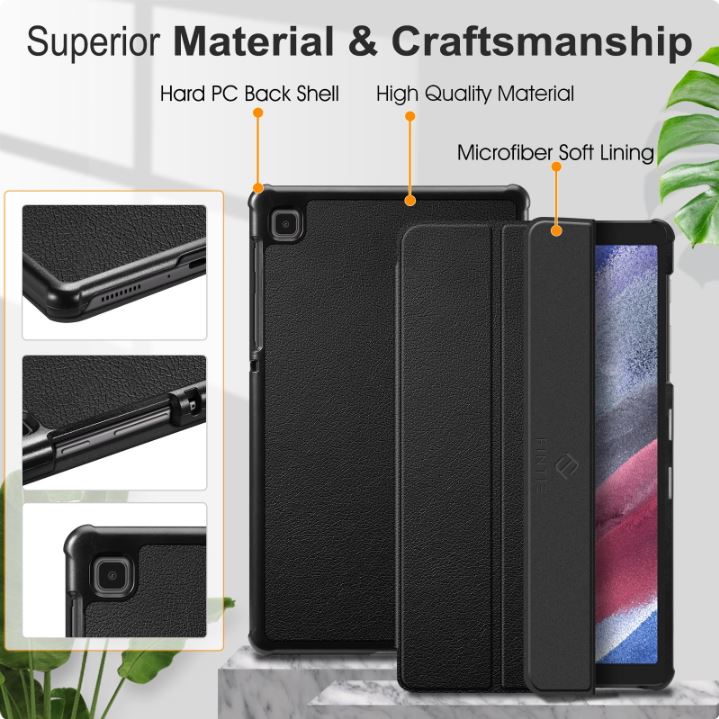 Funda híbrida delgada para Samsung Galaxy Tab A7 Lite 8.7 pulgadas 2021 con cubierta trasera transparente