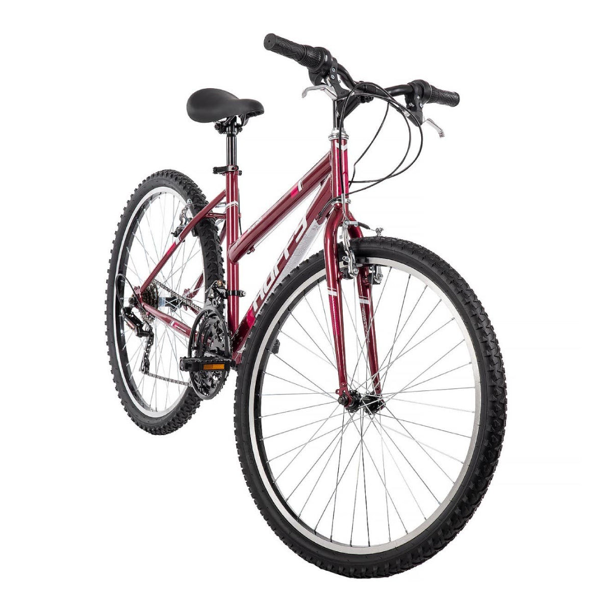 Bicicleta de montaña Huffy Granite de 26" con palanca de cambios para el pulgar, color rojo