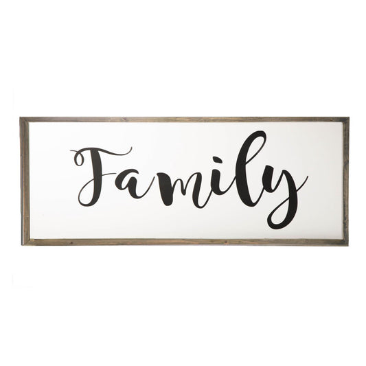 Urban Trends Wood Wall Art "Family", White