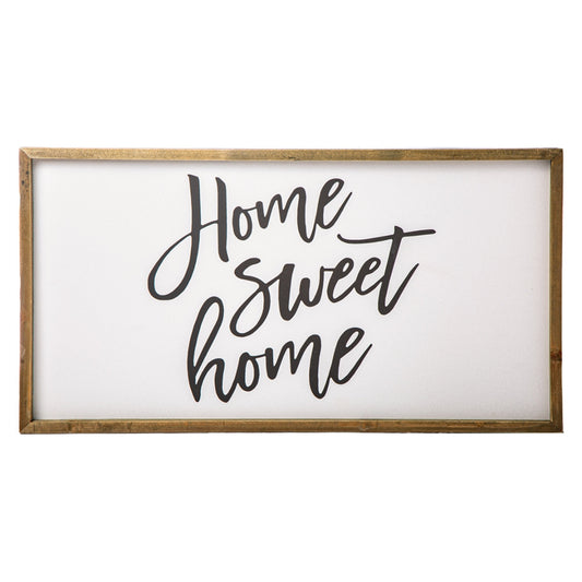 Urban Trends Wood Wall Art "Home Sweet Home", White