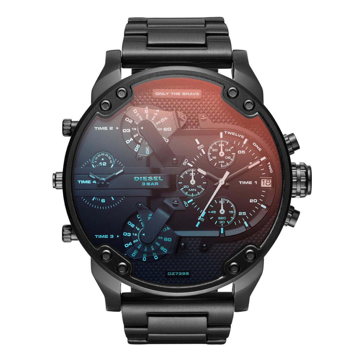 Diesel Mr.Daddy 2.0 Men's 55mm Bracelet Watch - Black– Curacao