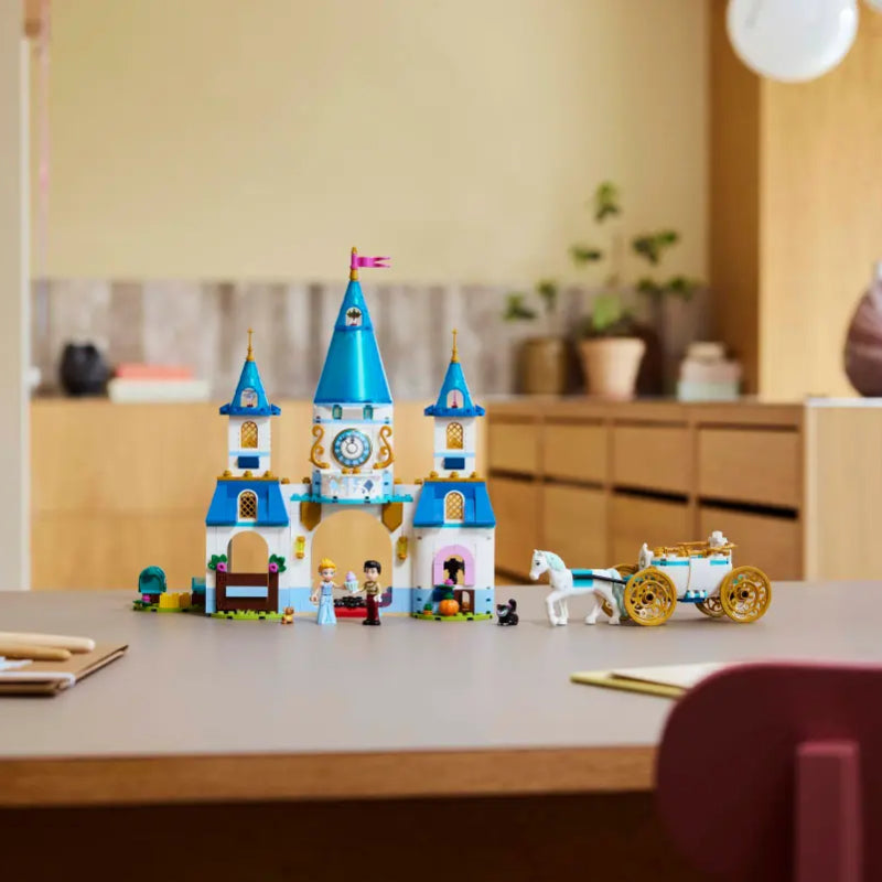 LEGO Disney Princess Cinderella's Castle & Horse Carriage Building Toy Set (596-Piece)