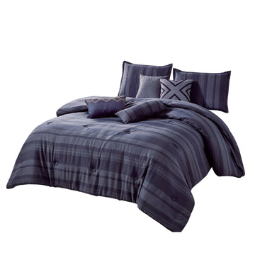 ESCA Lolly Queen Size Comforter Set (7-Pieces) - Purple