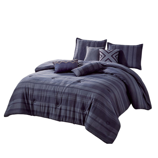 ESCA Lolly Queen Size Comforter Set (7-Pieces) - Purple