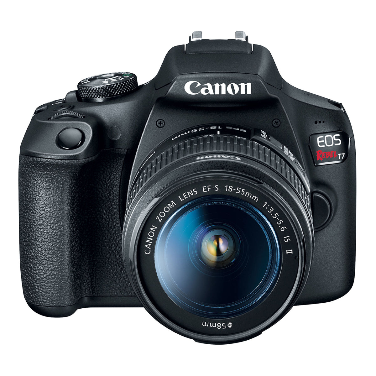 Canon EOS Rebel T7 DSLR Digital Camera with 8-55mm and 75-300mm Lens - Black - Curacao