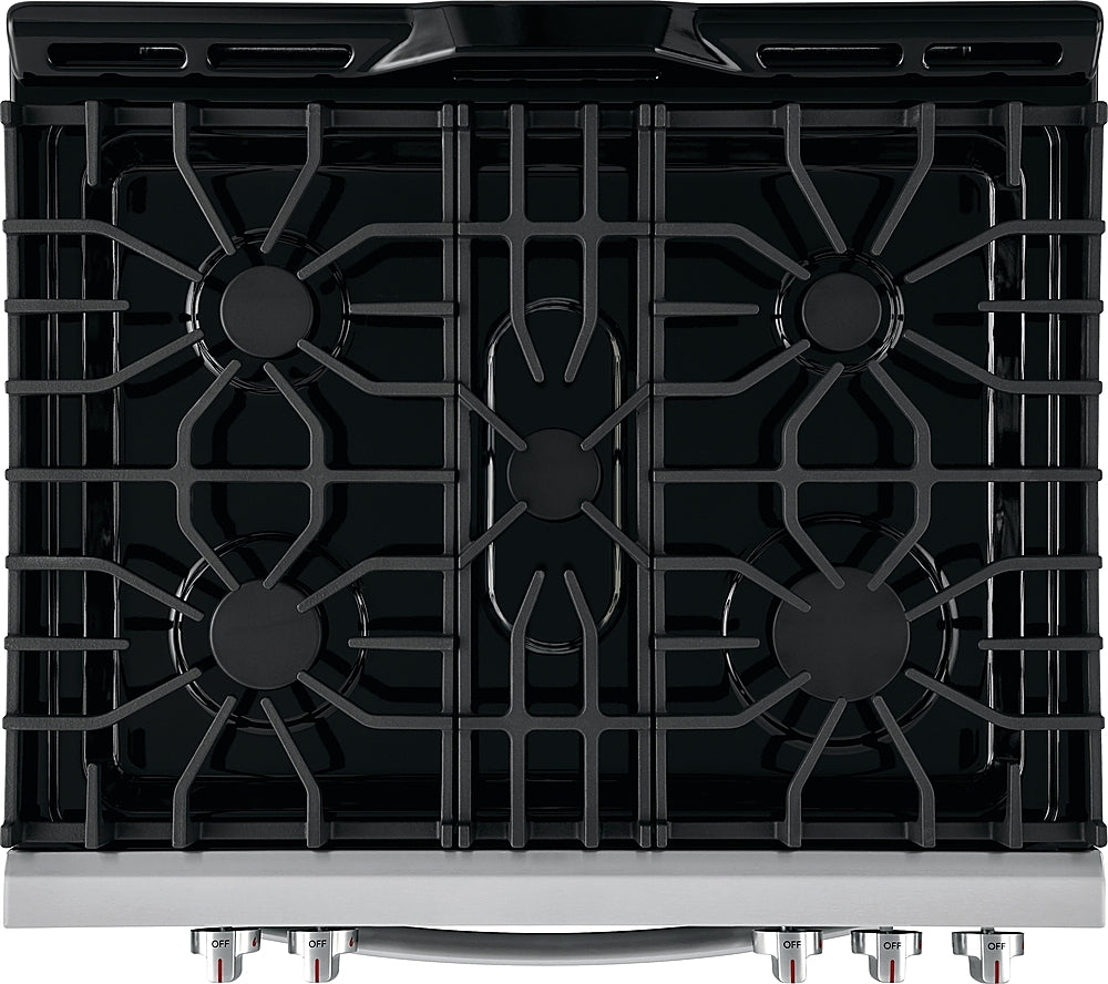 Frigidaire FFGH3054US 5.0 cu.ft. 30" Front Control Free Standing Gas Range - Stainless Steel - Curacao