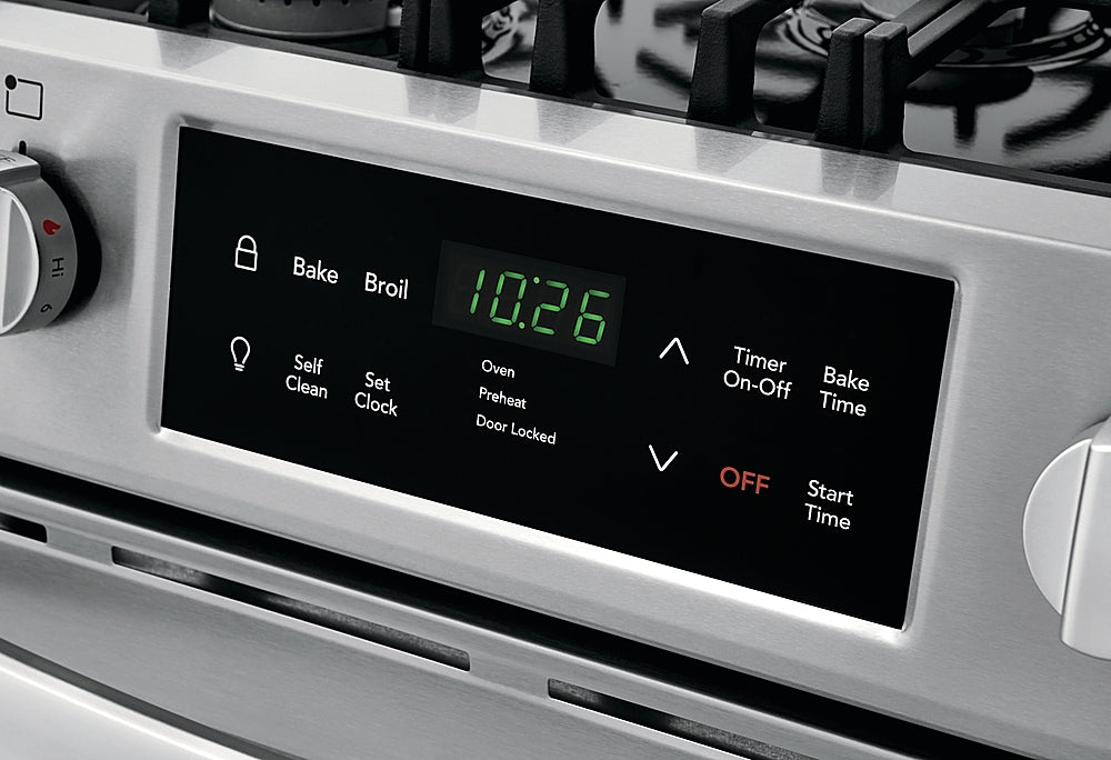 Frigidaire FFGH3054US 5.0 cu.ft. 30" Front Control Free Standing Gas Range - Stainless Steel - Curacao