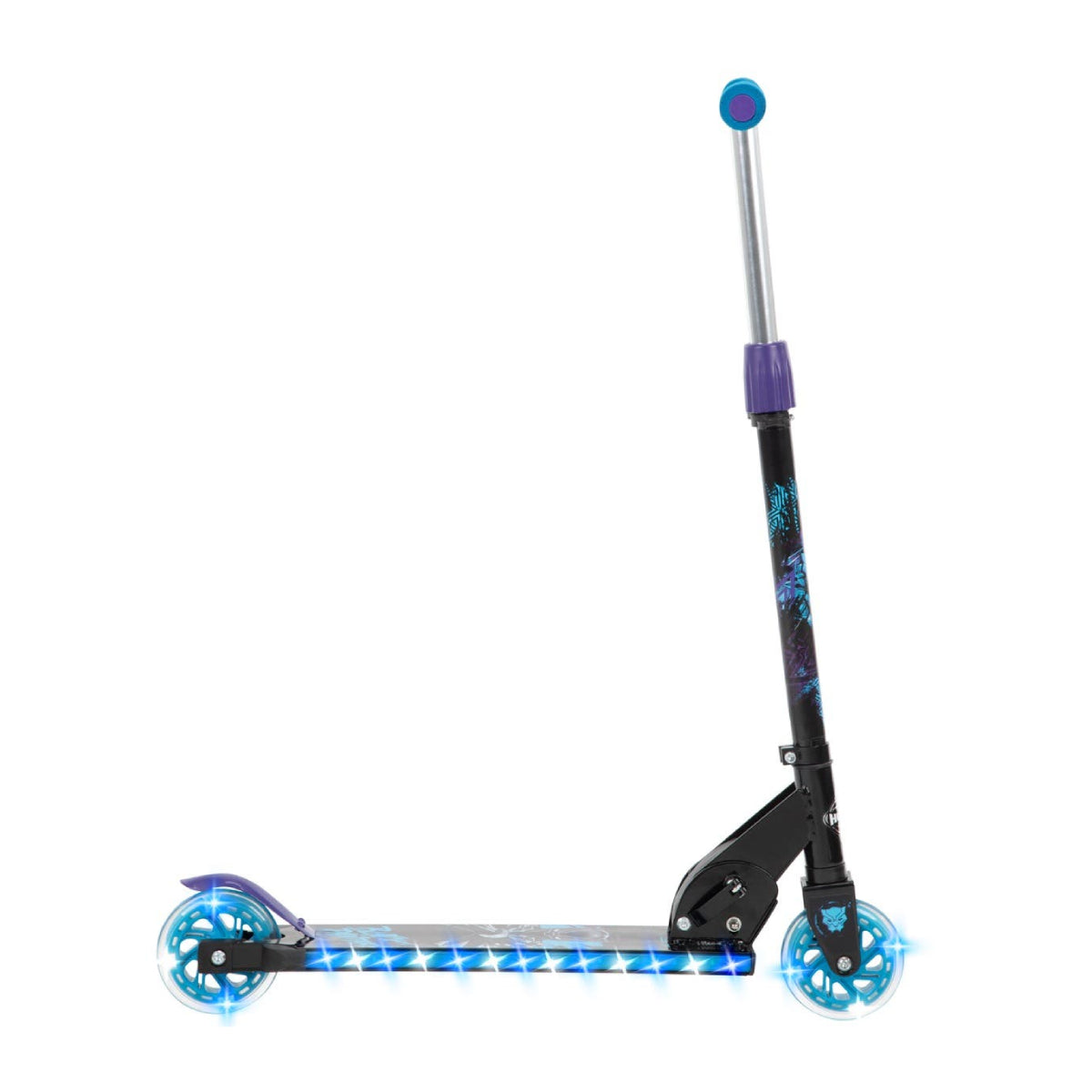 Huffy Marvel Black Panther Electro-Light Inline Scooter - Black/Blue