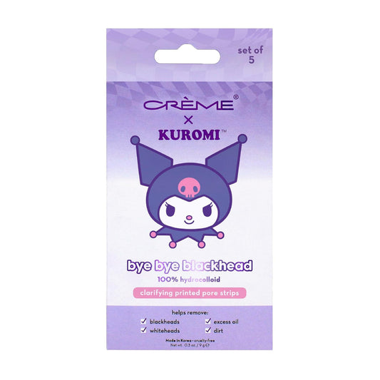 The Creme Shop Kuromi Bye Bye Blackhead Printed Pore Strips (Count -5)