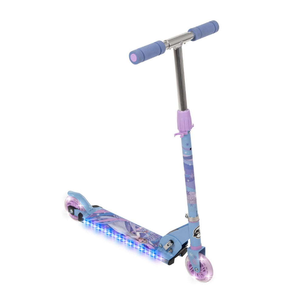 Patinete en línea eléctrico para niños Huffy Disney Frozen ll, color azul