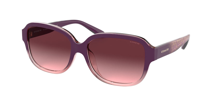 Coach HC8298U Rose Burgundy Gradient Sunglass