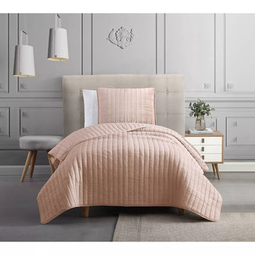 Riverbrook Home 3-Piece Moonstone Quilt Bedding Set - Pink