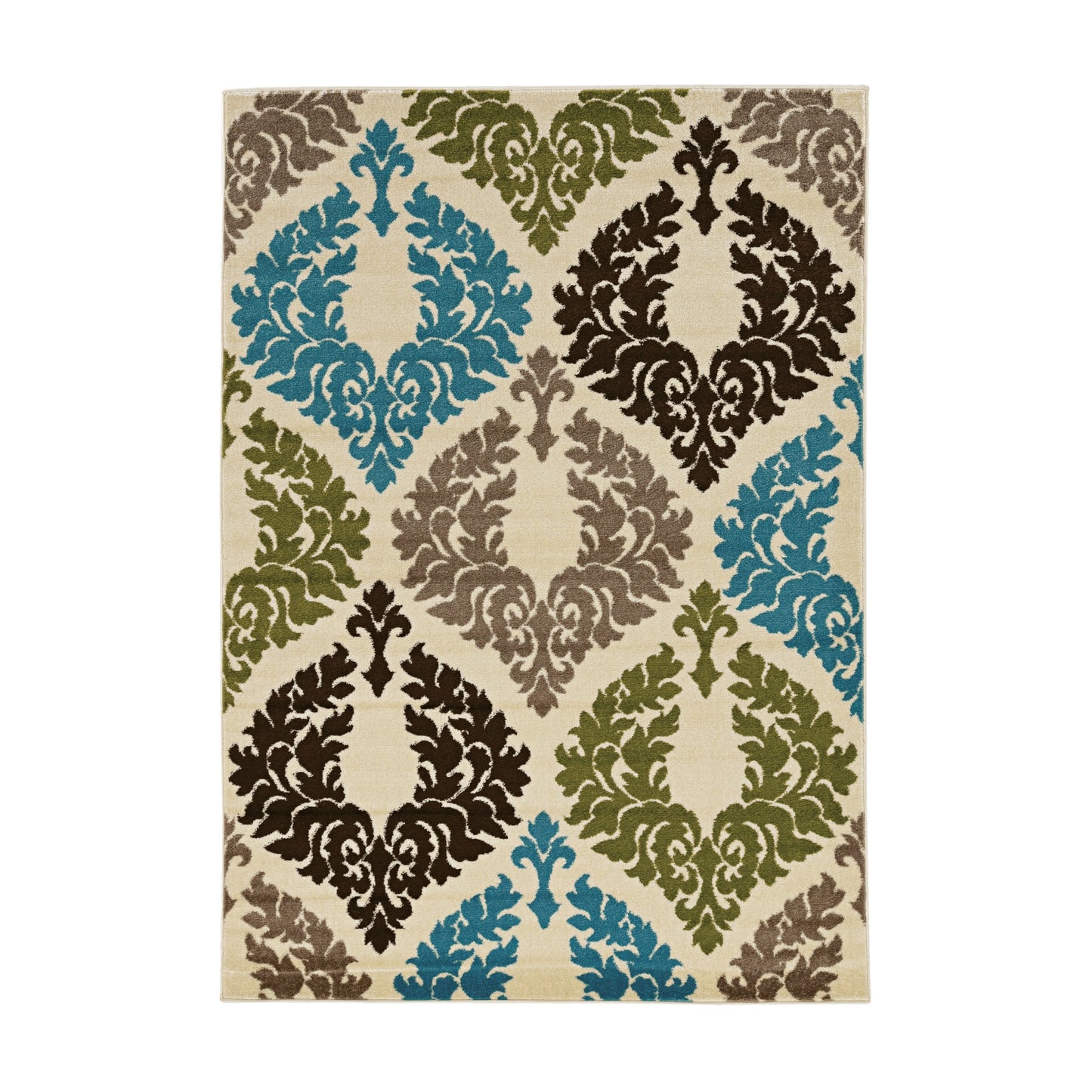 Linon Claremont Indoor Geometric Area Rug, Ivory