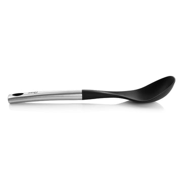 Oster Baldwyn Nylon Solid Spoon with Stainless Steel Handle - Black