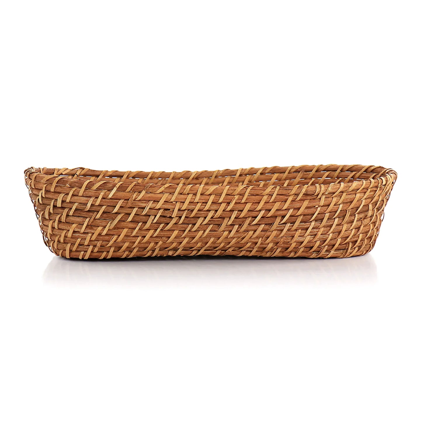 Martha Stewart Rattan Oval Bread Basket - Brown