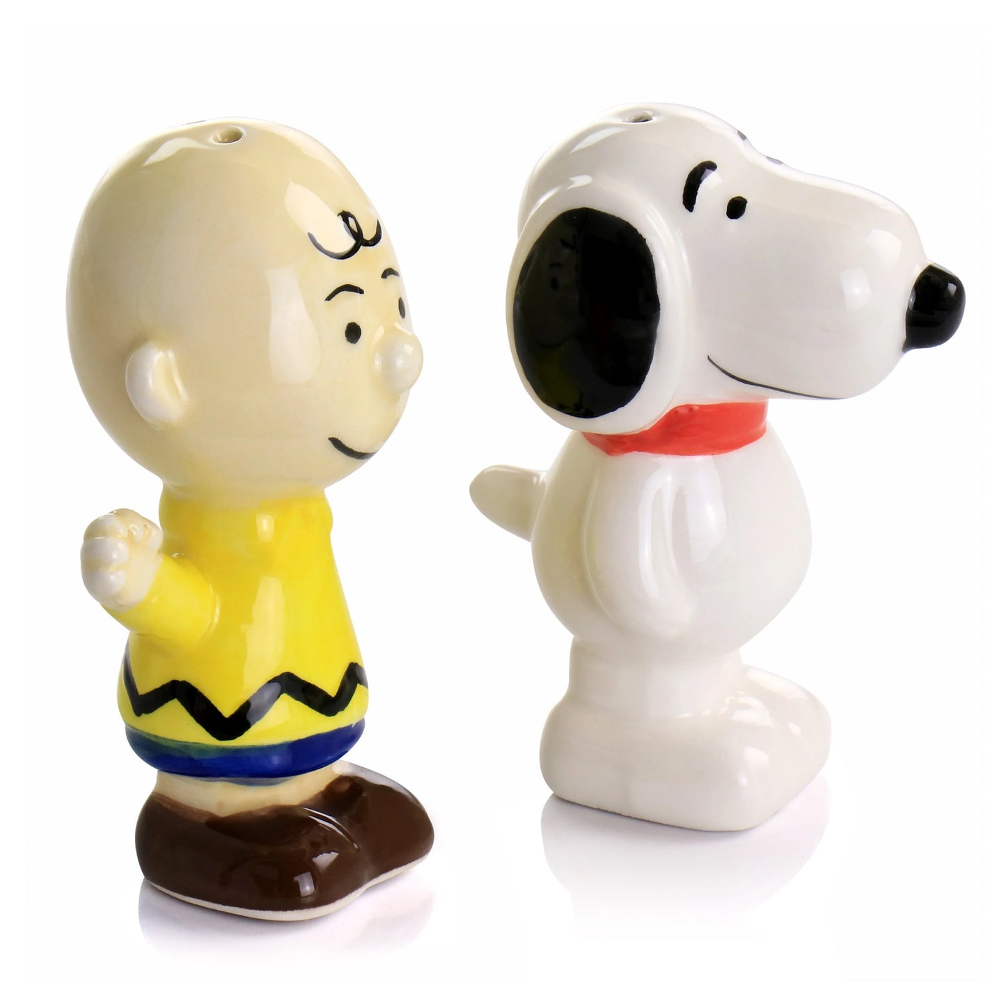 Salero y pimentero con figuras de Charlie Brown y Snoopy de Peanuts Classic Pals de Gibson (juego de 2)