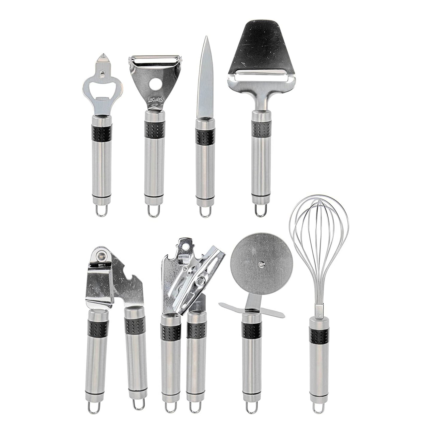 Koopman 9-Piece Kitchen Utensil Set, Stainless Steel