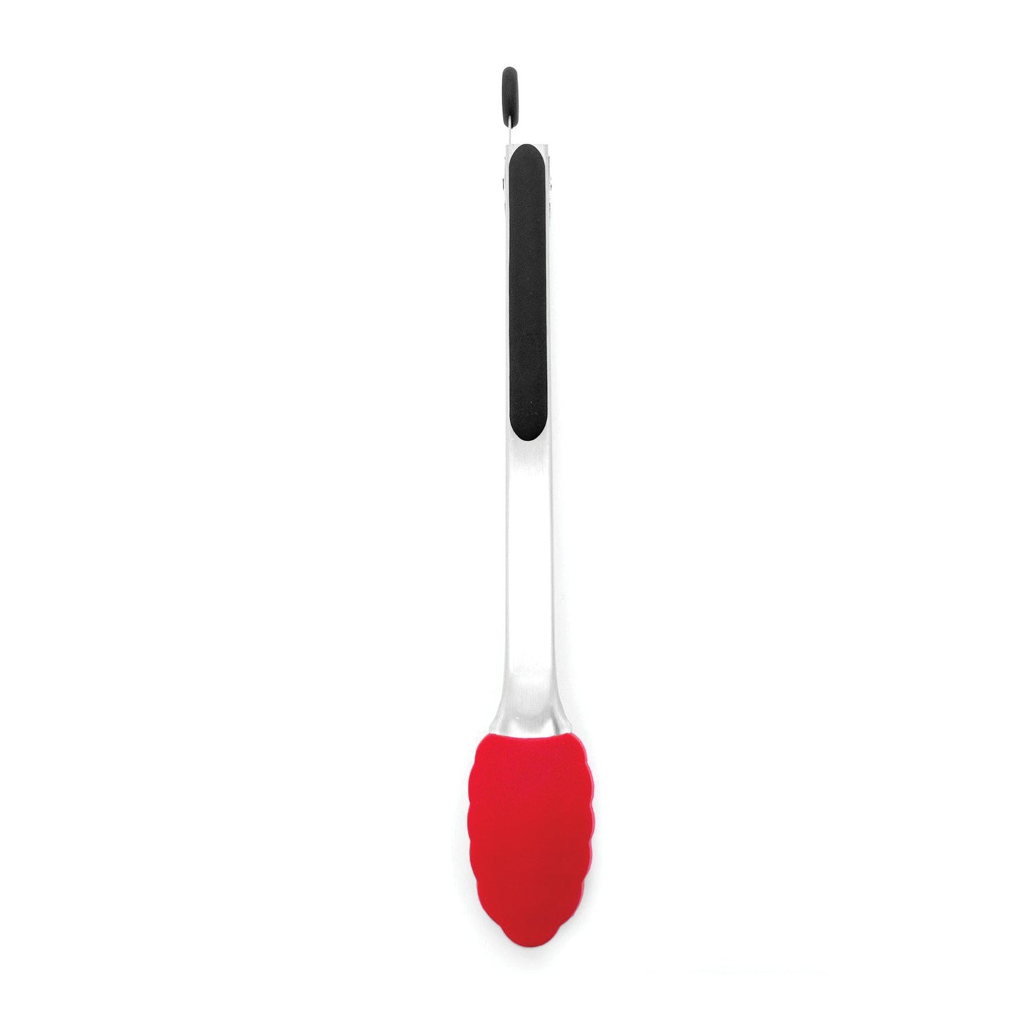 Starfrit 12" Silicone Tongs - Red/Silver