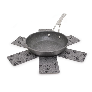 Protectores para ollas y sartenes Starfrit Gourmet de 15" (juego de 3) - Gris