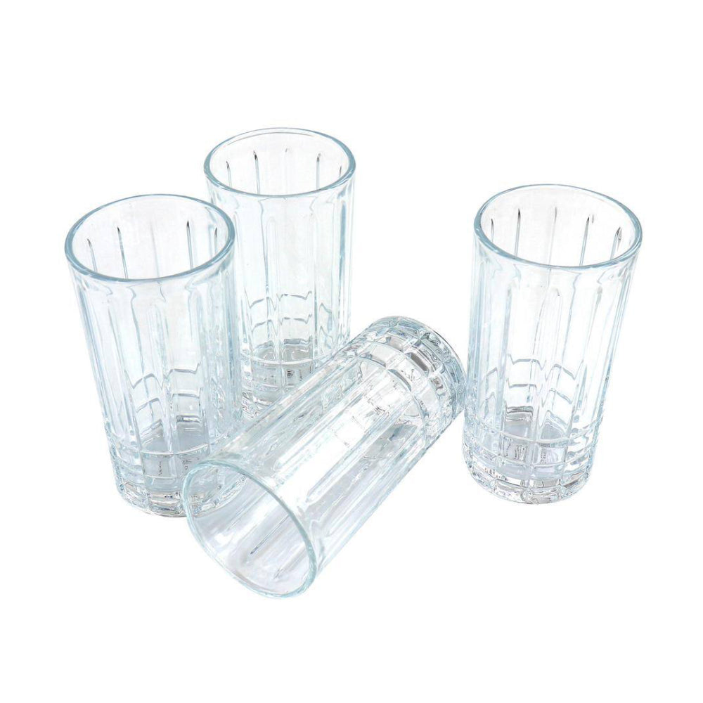 Juego de jarra y vaso de vidrio Jewelite de Gibson Home (5 piezas)