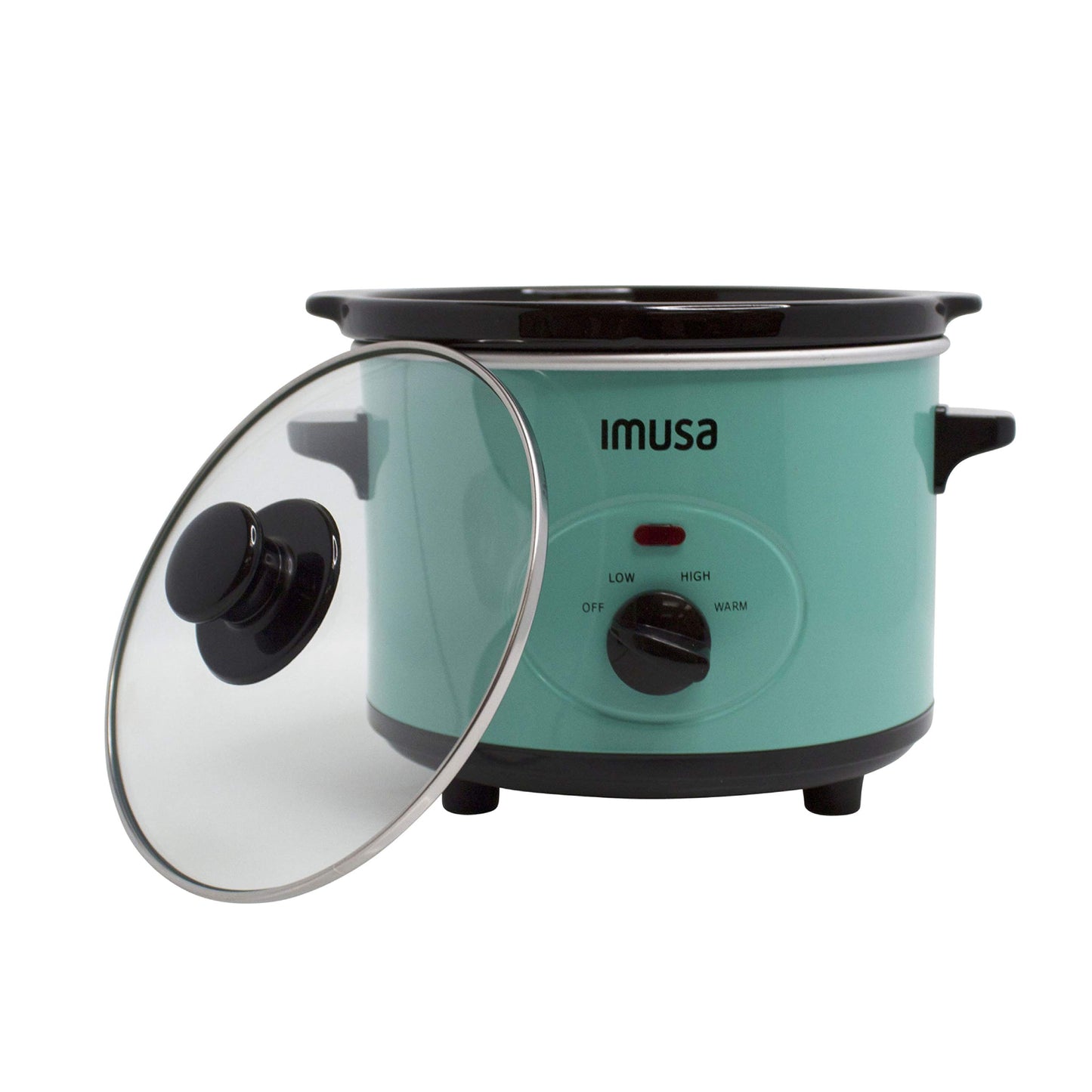 IMUSA GAU80113T 1.5 Quart Slow Cooker with Glass Rid - Teal