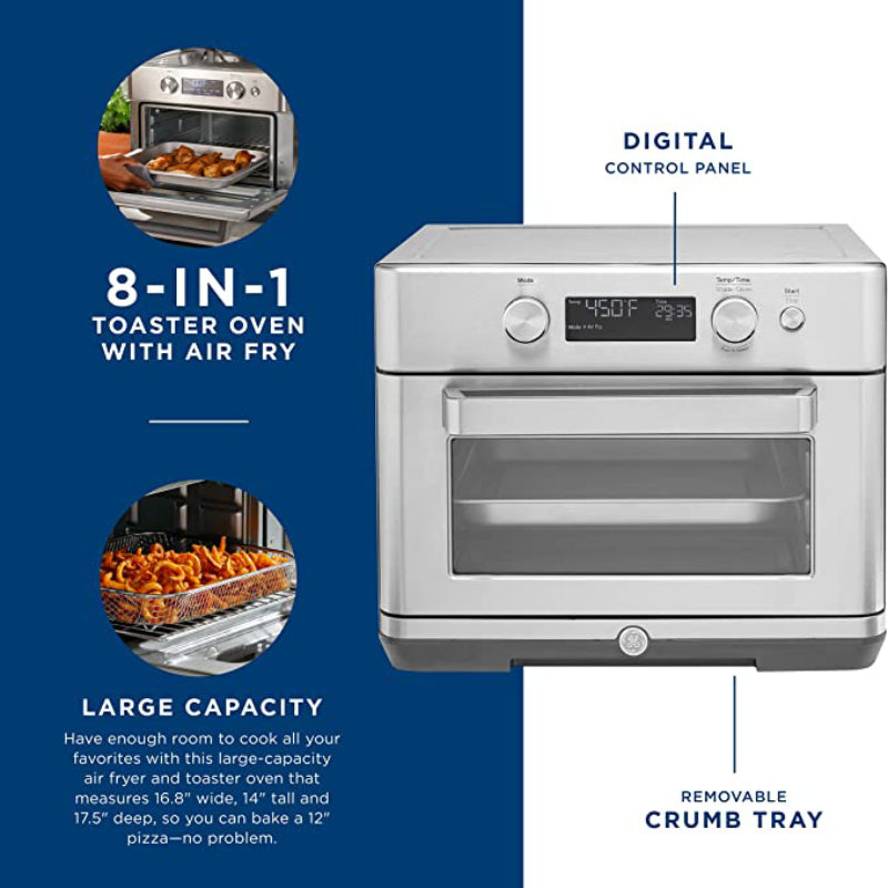 GE G9OAAASSPSS Toaster Oven (8-in-1) - Stainless Steel