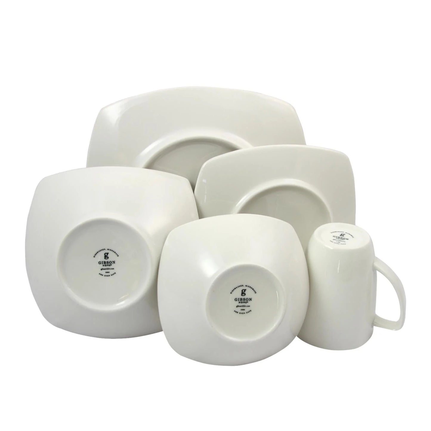 Gibson Home Zen Buffetware Dinnerware Set (30-piece) - White