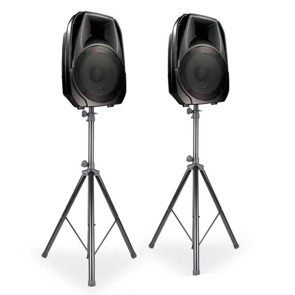 ADJ Speaker Stands with Carry Bag (Set of 2) - Black