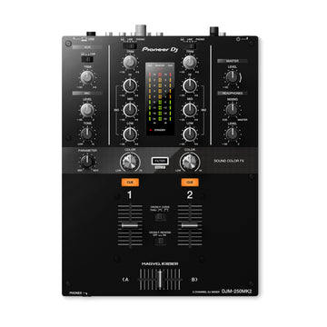Pioneer DJ DJM-250MK2 2-Channel DJ Mixer with Rekordbox- Black