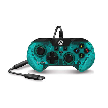 Mando con cable Hyperkin X91 Ice para Xbox Series X/S y Xbox One con disparadores analógicos de precisión - Verde agua