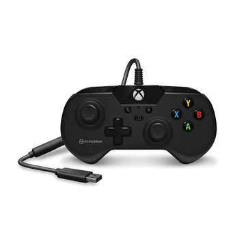 Mando con cable Hyperkin X91 Ice para Xbox Series X/S y Xbox One con disparadores analógicos de precisión, color negro