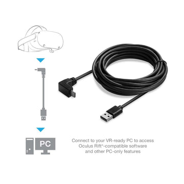 Cable para PC Hyperkin de 16 pies, color negro