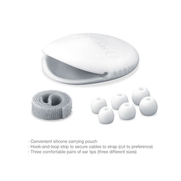 Hyperkin Lightweight Earbuds with Silicone Travel Case - White