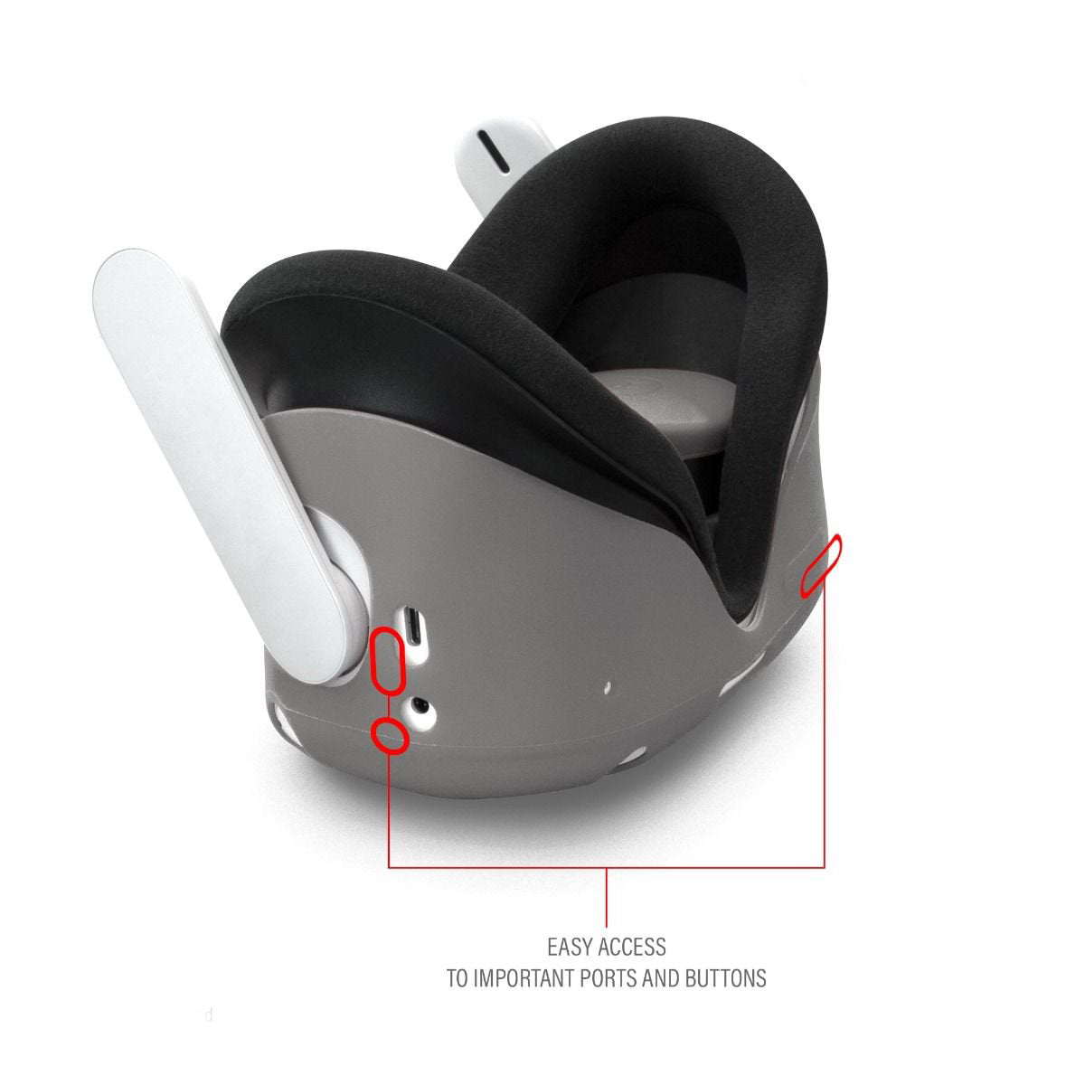 Hyperkin GelShell Headset Silicone Skin and Lens Cover Set - Gray