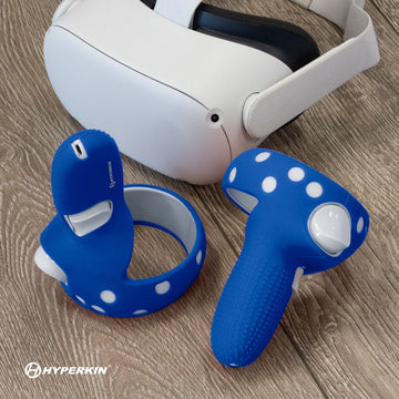 Hyperkin GelShell Silicone Skins Controllers for Oculus Quest 2 Touch Controllers - Blue
