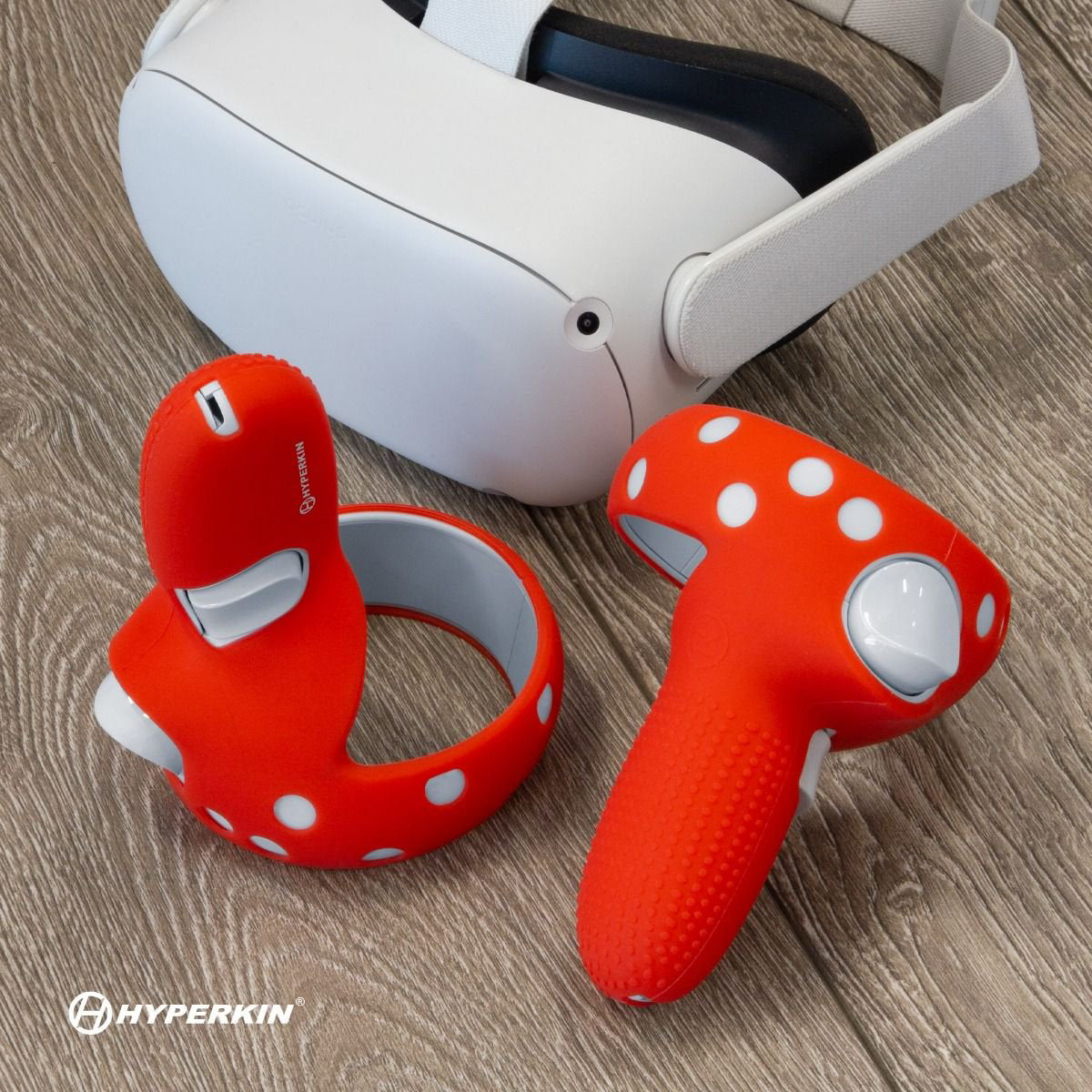 Hyperkin GelShell Silicone Skins Controllers for Oculus Quest 2 Touch Controllers - Red