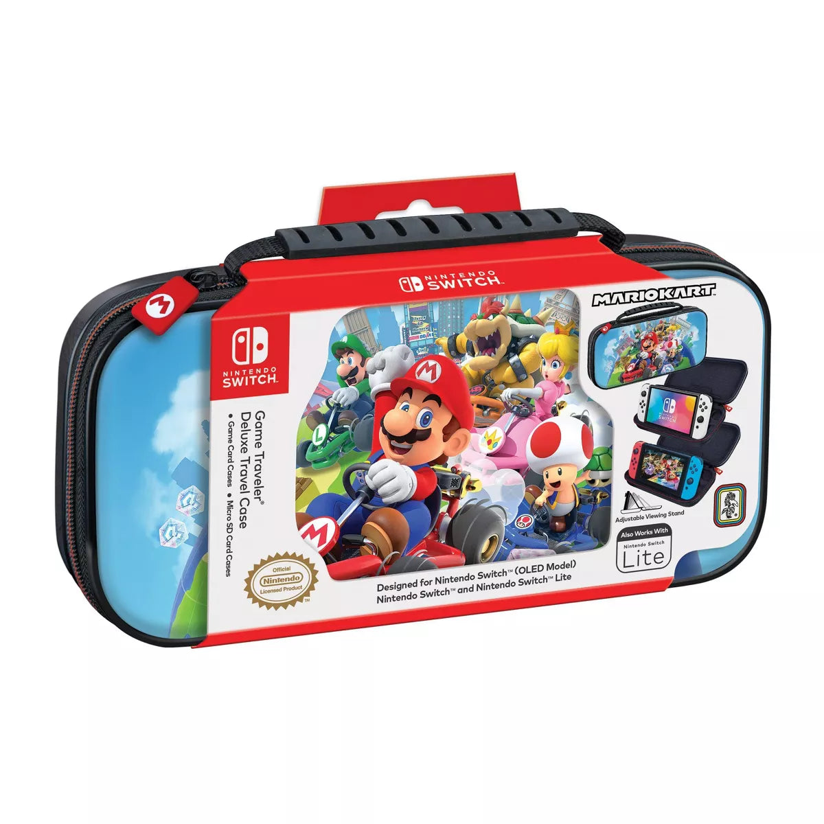 Estuche de viaje RDS Industries Game Traveler Deluxe para Nintendo Switch - Mario Kart