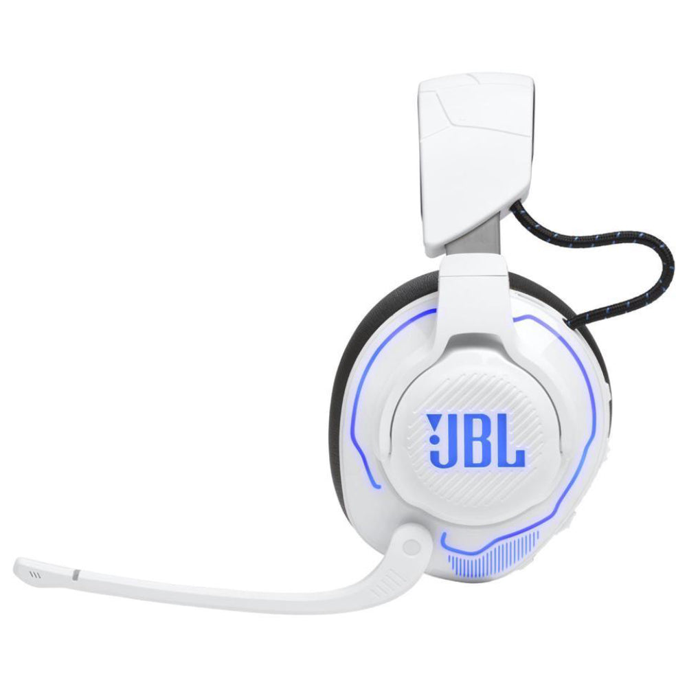 JBL Quantum 910P Wireless Over-the-Ear Gaming Headset with Head Tracking-Enhanced - White