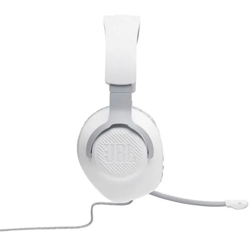 Auriculares supraurales con cable JBL Quantum 100, color blanco