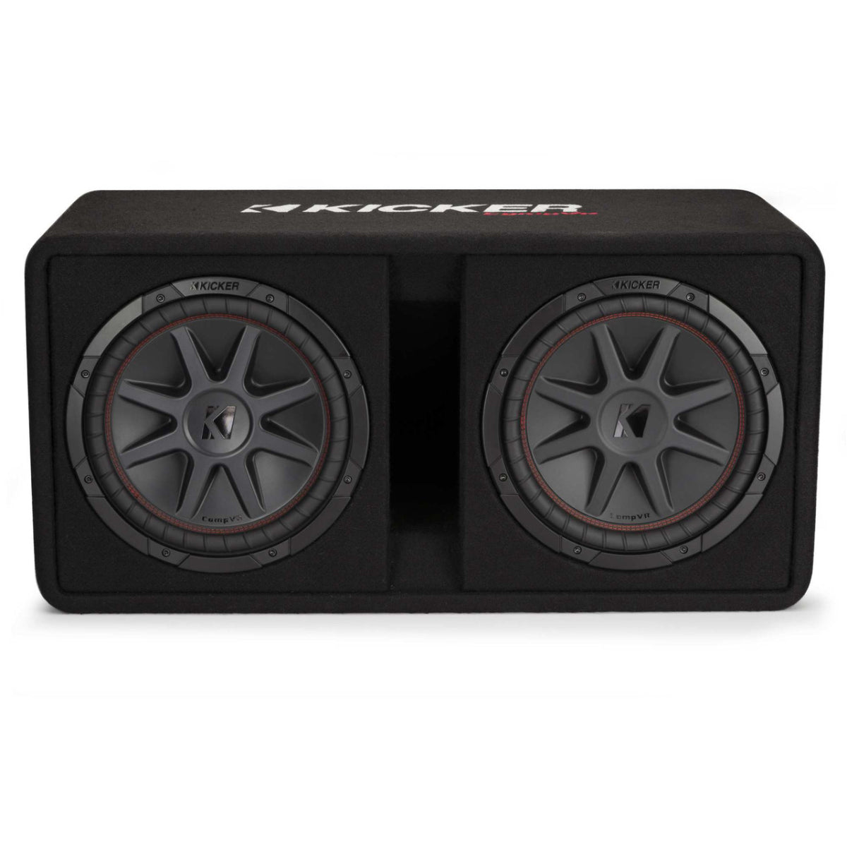 Kicker 48DCVR122 12" Dual Subwoofers - Black