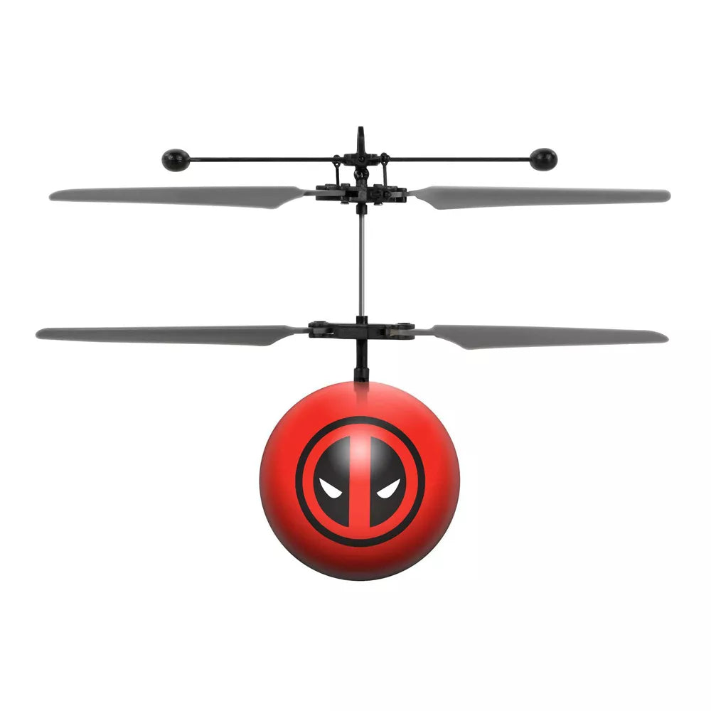 Helicóptero con forma de ovni de infrarrojos de Deadpool de Marvel X-Men y World Tech Toys