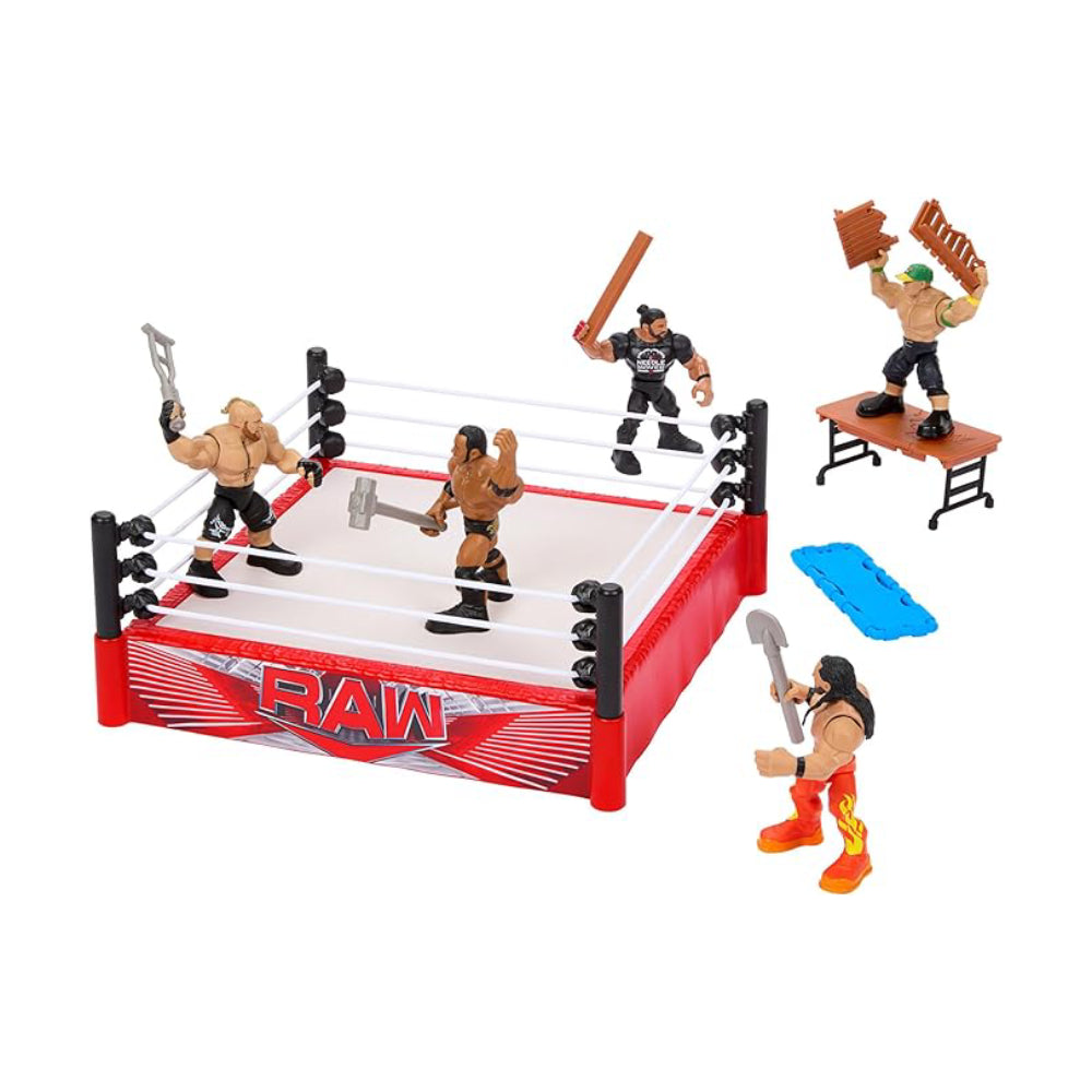 WWE Action Figure Knuckle Crunchers Rebound Ring Playset