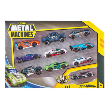 Metal Machines 10 Pack Diecast Car Toys - Assorted