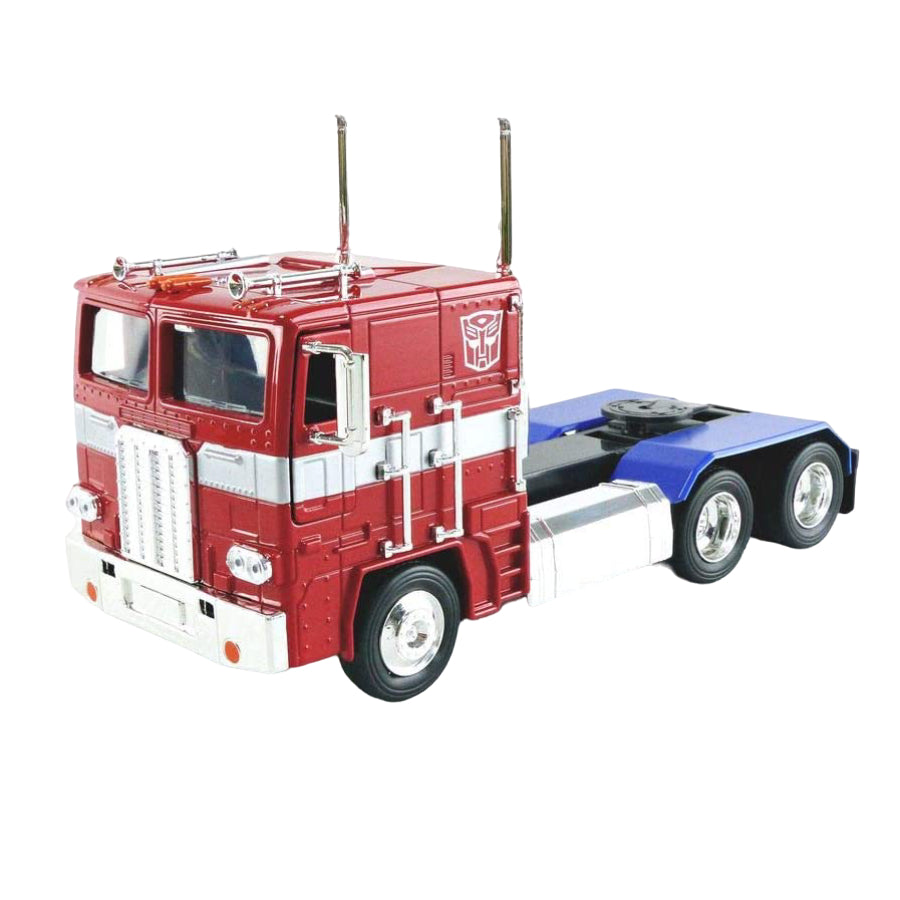 Jada Toys Transformers G1 Optimus Prime Truck with Robot Truck