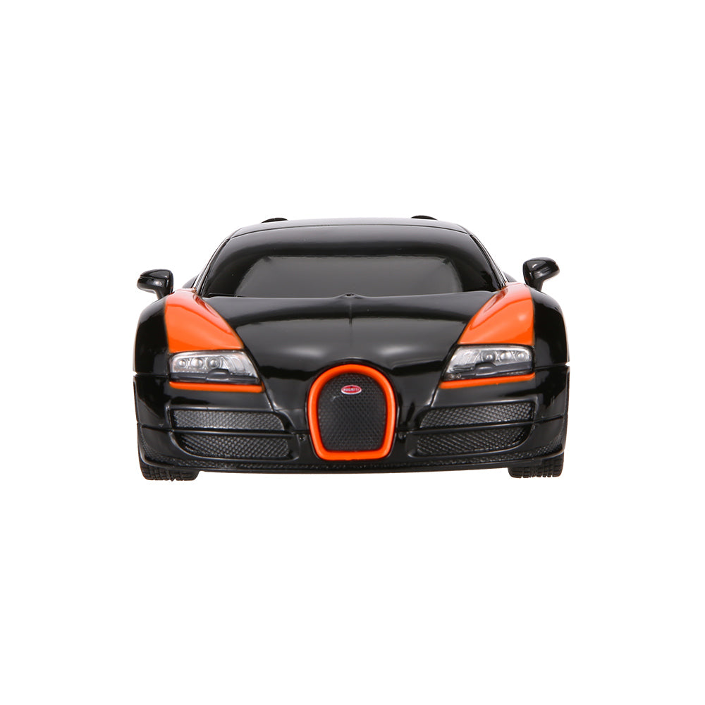 Raster 1: 24 Bugatti Remote Control Race Toy Car, Black