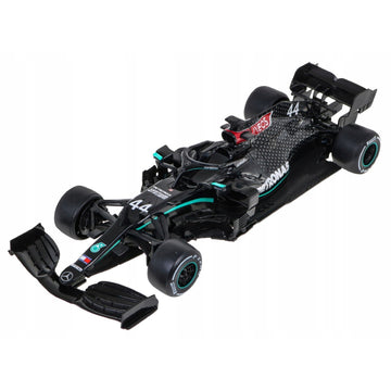 Coche de juguete a control remoto Mercedes AMG F1 W11, escala 1:18, color negro