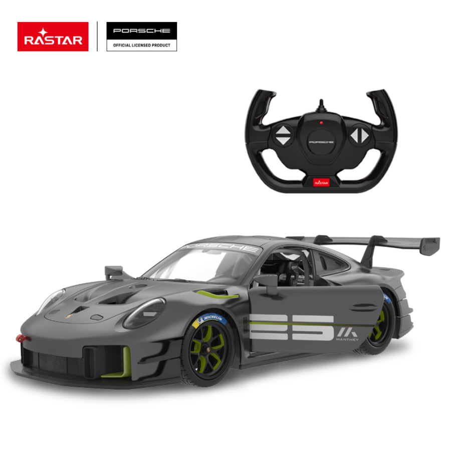 Porsche 911 GT2 RS Clubsport 25 - Coche de juguete a control remoto, escala 1:14, color gris